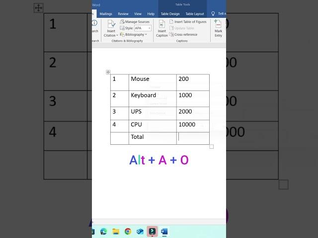 How to Use Formulas in MS Word for Beginners in 2024 #msoffice #msword