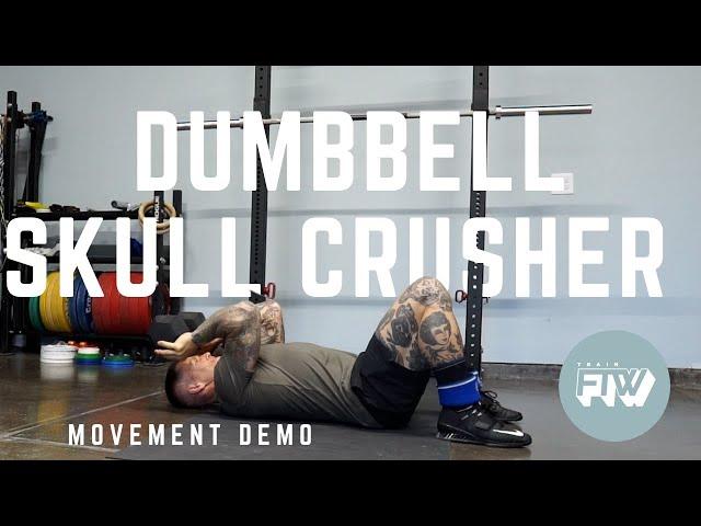 Single Dumbbell Skull Crusher
