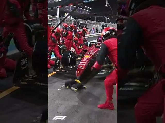 What A Double Pitstop Looks Like in F1  #Shorts