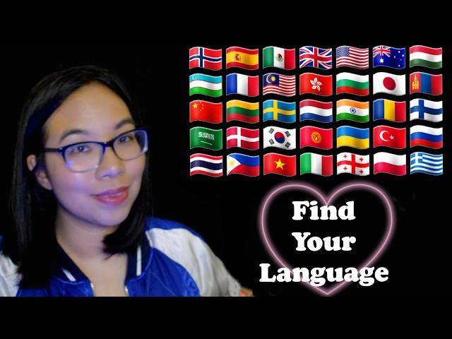 ASMR IN DIFFERENT LANGUAGES - Find Your Language! (Soft Speaking, Whispering)   [Compilation]