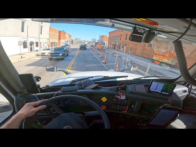 Driving A Semi Truck Through Little Towns Is Tight!