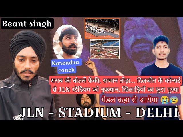 A lot went wrong with the athlete of Jawaharlal Nehru Stadium #jlnstadium #delhi