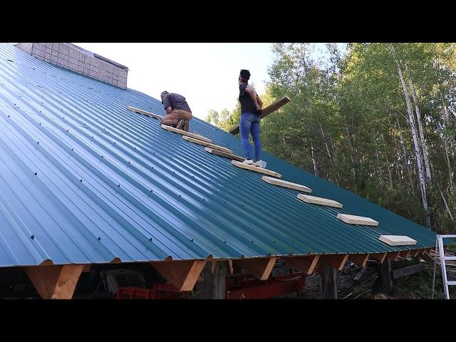 Will This Work?  Building A Structure To Slide A Prefab Roof Up In Place.