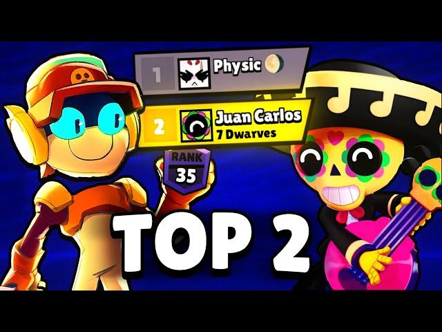 JUEGO CON EL NUEVO TOP 1 DEL MUNDO ¡SUBIMOS A RANGO 35! | BRAWL STARS