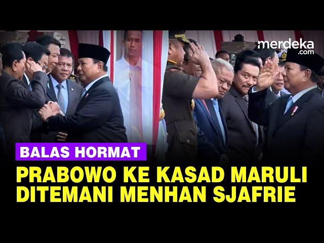 [FULL] Prabowo Balas Hormat Kasad Maruli, Salam Komando dengan Jenderal Senior Kopassus