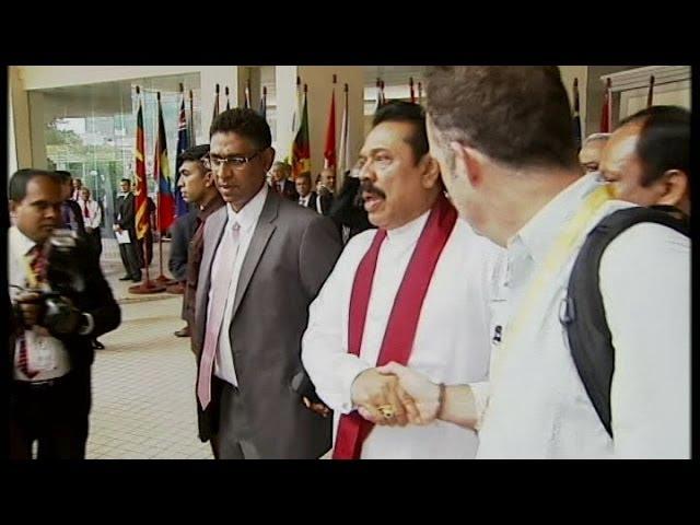 Mahinda Rajapaksa dodges questions about war crimes