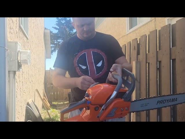 first run of the proyama chainsaw from amazon