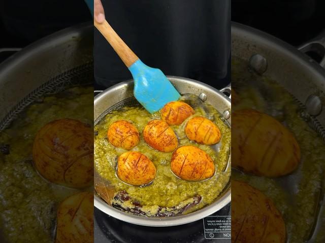 Afghani Egg Curry ASMR Cooking #shorts #food #cooking #asmr #recipe #crunchytreats #eggcurry