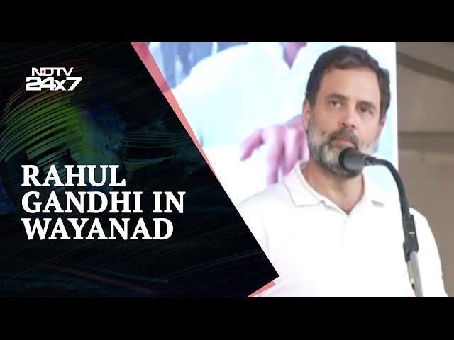 Rahul Gandhi In Former Constituency Wayanad: "BJP Can't Stop Me From..."