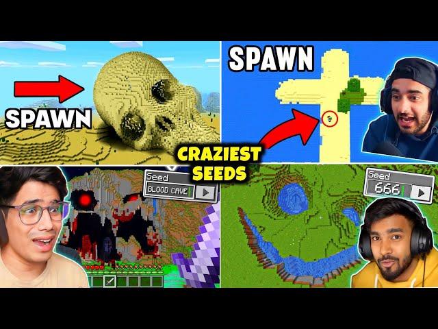 When GAMERS Find RAREST SEEDS In Minecraft | Ft. #yessmartypie #gamerfleet #techno #chapati #imbixu