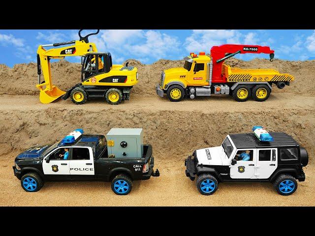 RC Excavator Digging / Dump Trucks / JCB  Best Construction Site Vehicles working together #10