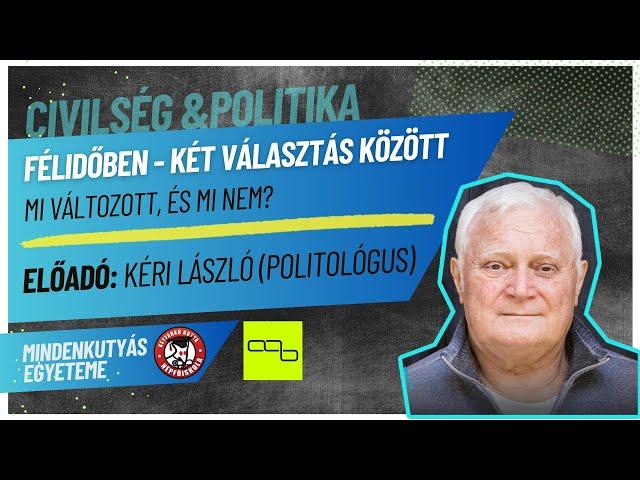 Félidőben, két választás között – Kéri László előadása | MKKP Népfőiskola