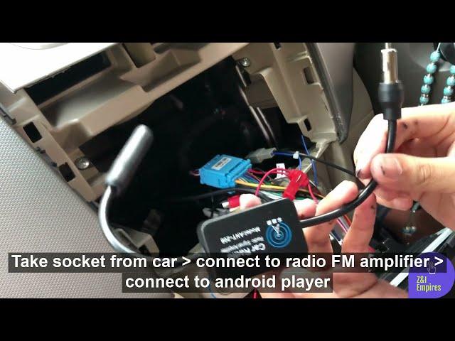 INSTALL CAR RADIO FM AMPLIFIER (ANTENNA BOOSTER)