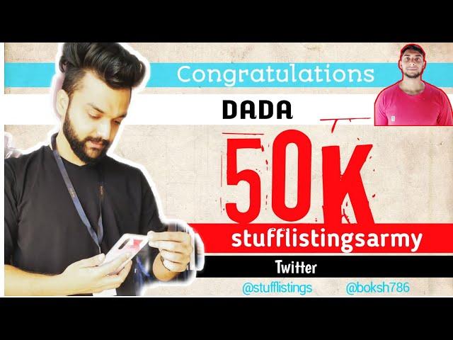 Congratulations stufflistings for gaining 50k+ Subscribers||Best tech updates provider