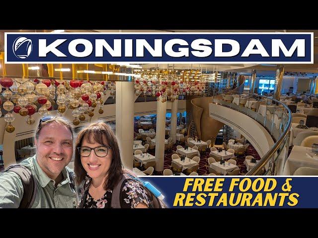 Holland America Koningsdam FREE Food & Restaurants REVIEW