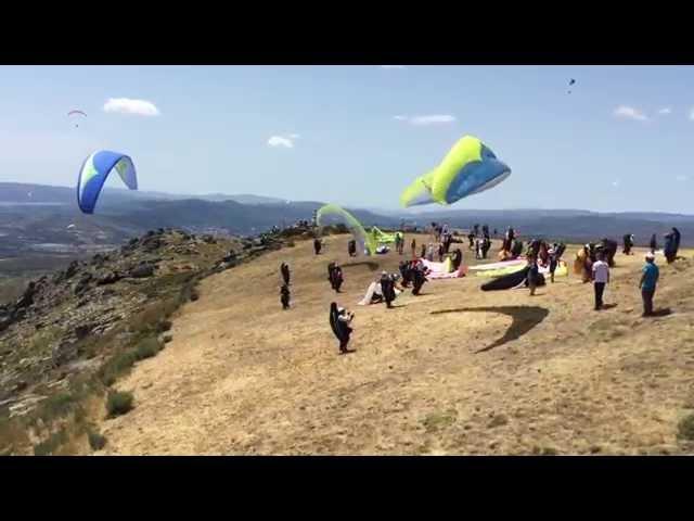 Paragliding World Cup - Parapente - Larouco July 2015 Emergency Parachute deployment of Keiko Hiraki