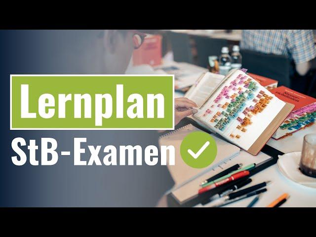 Lernplan fürs Steuerberaterexamen