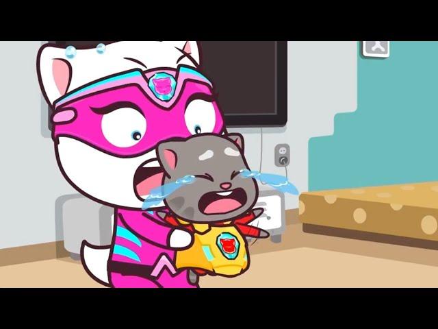 The Baby is crying! | Talking Tom Heroes | Cartoons for Kids | WildBrain Superheroes