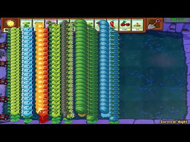 999 zombies vs All Pea Plants || plants vs Zombies #gaming #plantsvszombies #plantsvszombieshack