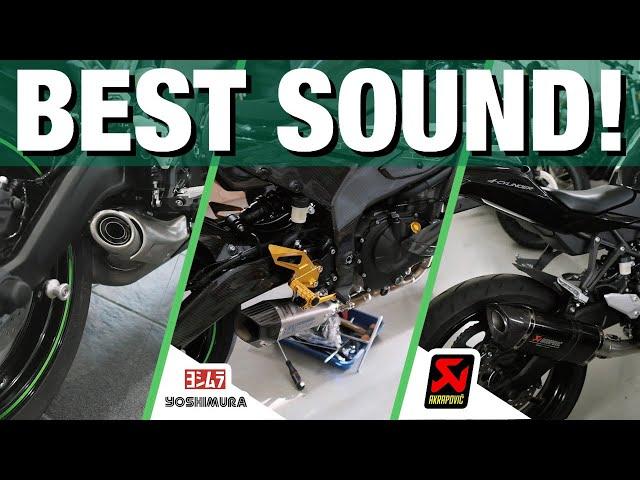 EARGASM! ZX25R BEST EXHAUST SOUND - AKRAPOVIC v YOSHIMURA v STOCK