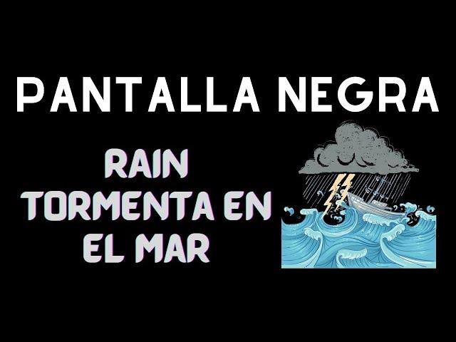 PODEROSA Tormenta y sonidos del océano para dormir o estudiar _ Lluvia intensa y tormenta