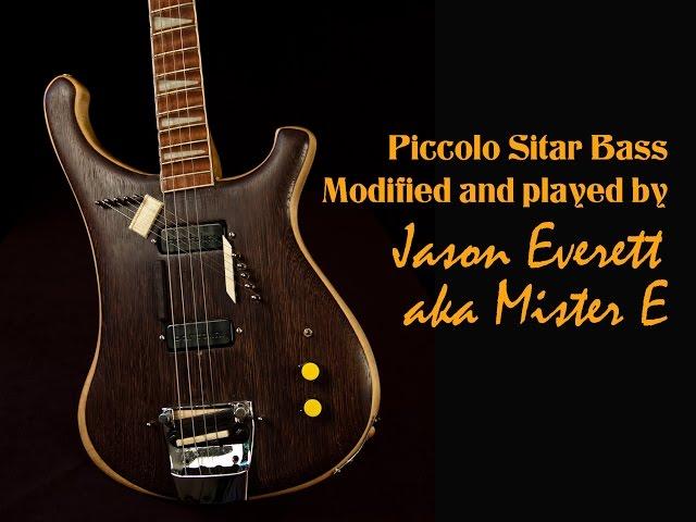 Rickenbacker Piccolo Sitar Bass modified and played by Jason Everett aka Mister E