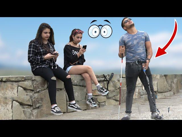 Blindman Peeing in Public Prank!    -  AWESOME REACTIONS | Best of Just For Laughs