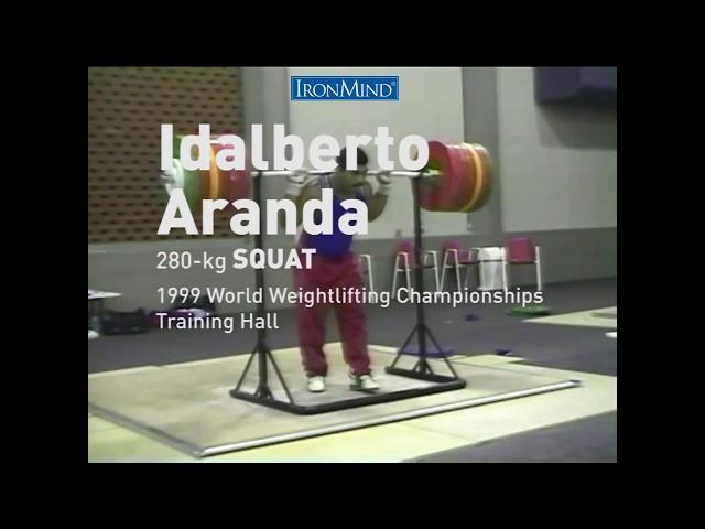 Idalberto Aranda 280 kg Squat 1999 World Weightlifting Championships Training Hall