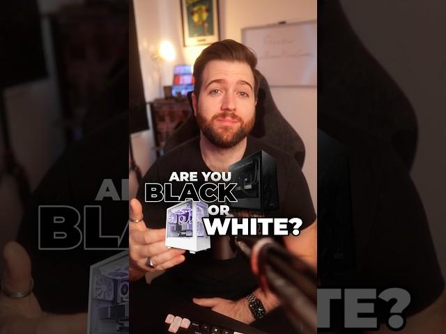 BLACK or WHITE PC Build? #pc #gaming #pcbuild #custompc #tech #setup #pcsetup