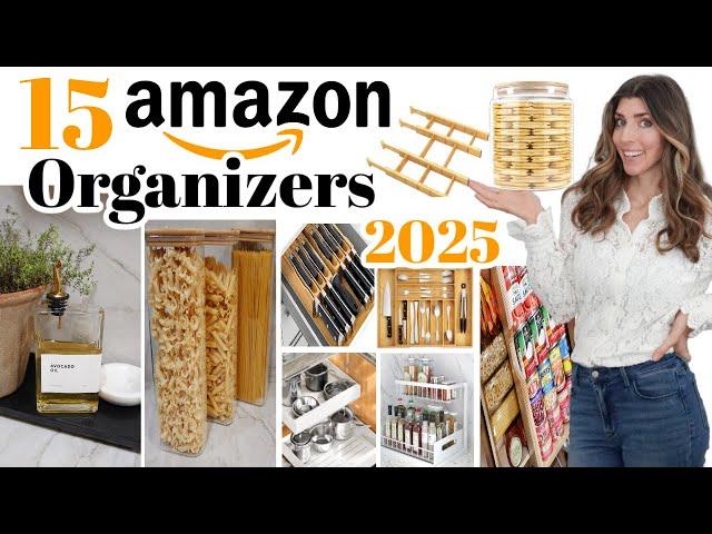 15 AMAZON KITCHEN ORGANIZERS you NEED 2025 / Organization that Works and will Last!