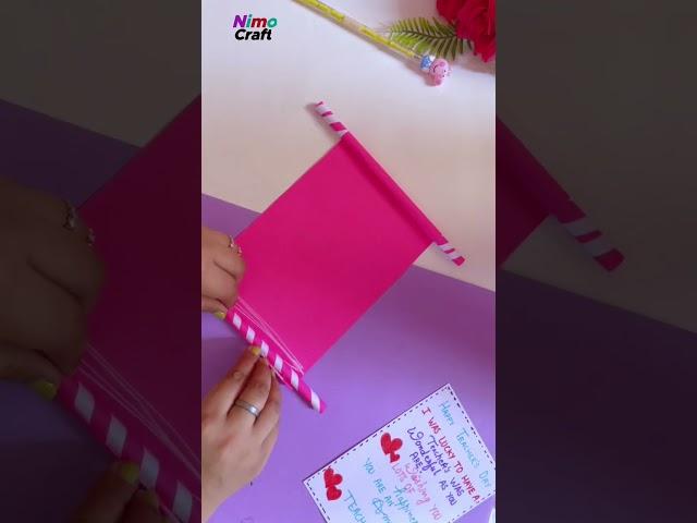 Easy teacher’s day card | diy teacher’s day gift idea #youtube #shorts