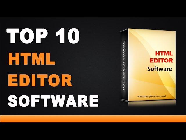 Best HTML Editor Software - Top 10 List