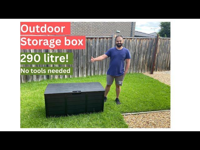 How to install outdoor storage box Gardeon