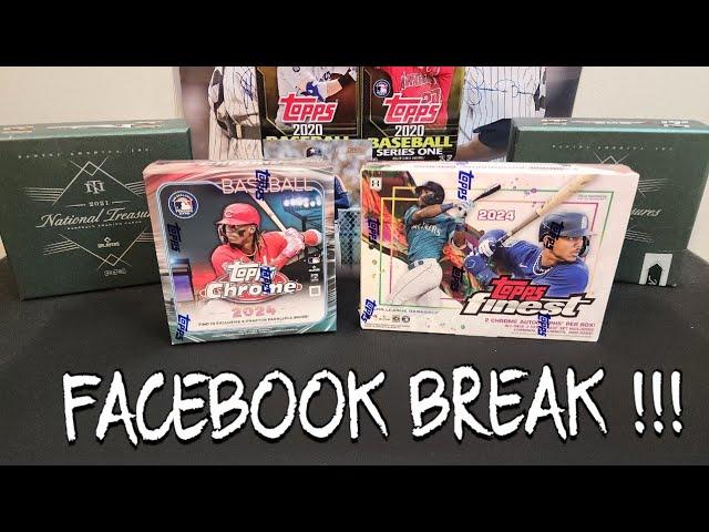 2024 Topps Finest / 2024 Topps Chrome Monster Box Facebook Break. 8.17.24