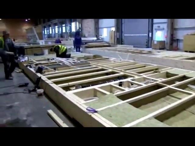 2. Montaż podłóg i sufitów - Etapy produkcji Unihouse