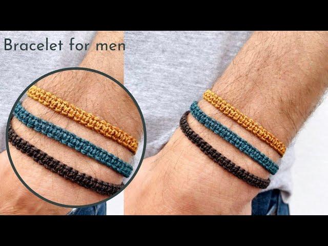 Easy & simple Bracelet for men. Square knot.@JyotisWorld