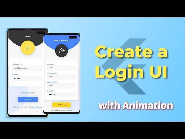 flutter login page ui design | Flutter UI Tutorial Speed Coding