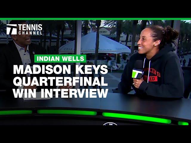 Madison Keys Shares Insights into Continued Surge | 2025 Indian Wells