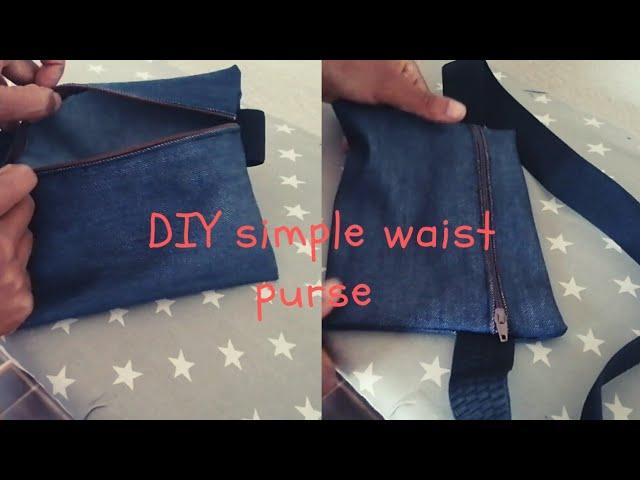 DIY simple waist purse | How to make a simple waist bag