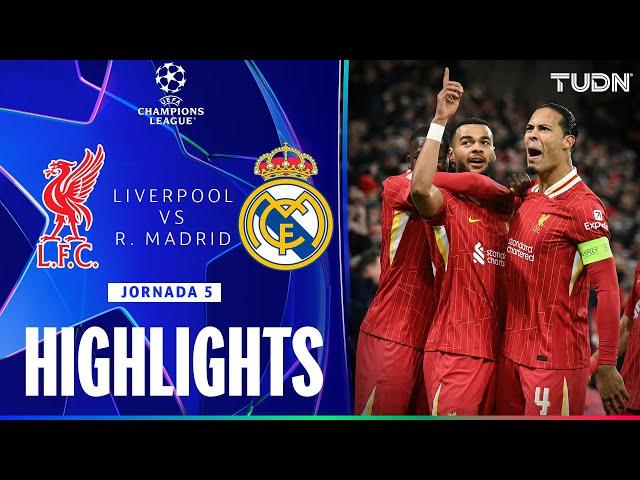 HIGHLIGHTS - Liverpool vs Real Madrid | UEFA Champions League 24/25 | TUDN