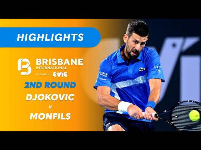 Novak Djokovic v Gaël Monfils - Brisbane International Highlights | Wide World of Sports