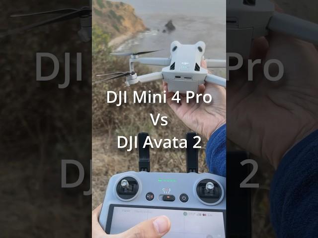 Incredible Cliff Flight with DJI Mini 4 Pro vs DJI Avata 2!#dji #drone