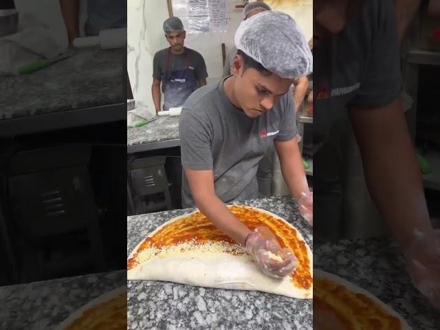 Half Pizza Half Calzone | Chahat Anand #shorts