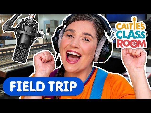 Behind The Scenes At The Music Studio! | Caitie's Classroom Field Trip | Recording Christmas Songs!