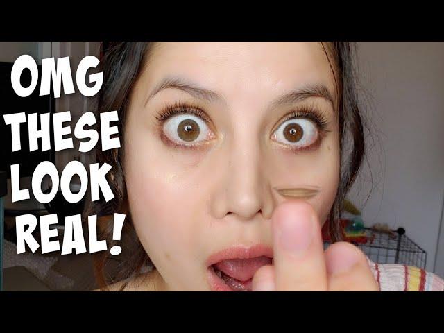 I Found The Most NATURAL Hazel Contacts IN THE WORLD! (NO BUG EYE EFFECT)