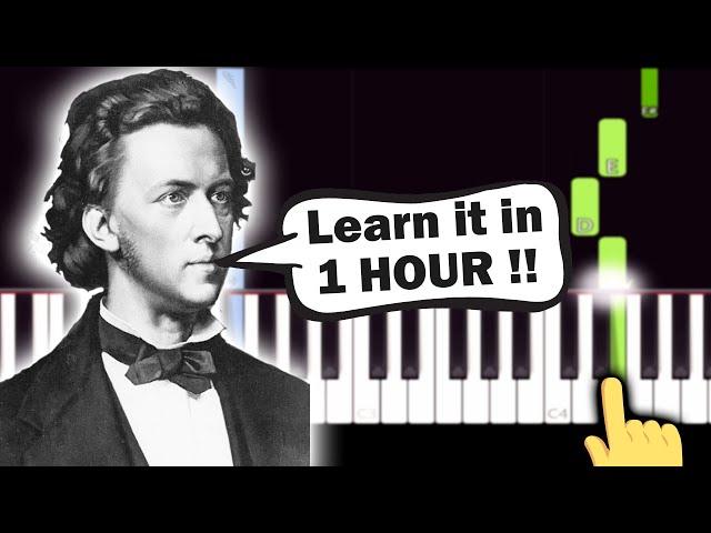 Chopin - Nocturne Op. 9 No. 2 - EASY Piano tutorial