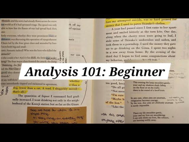 A beginner's guide to Critical Literary Analysis