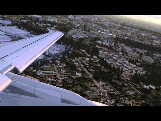 Awesome A319 Take-Off in Hamburg - Wingview  [FSX]