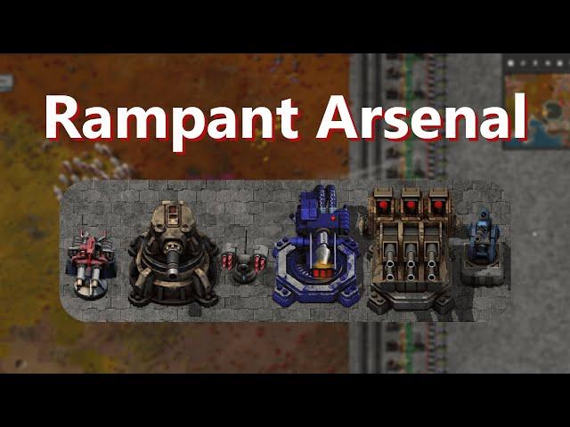 Rampant Arsenal mod overview - Factorio