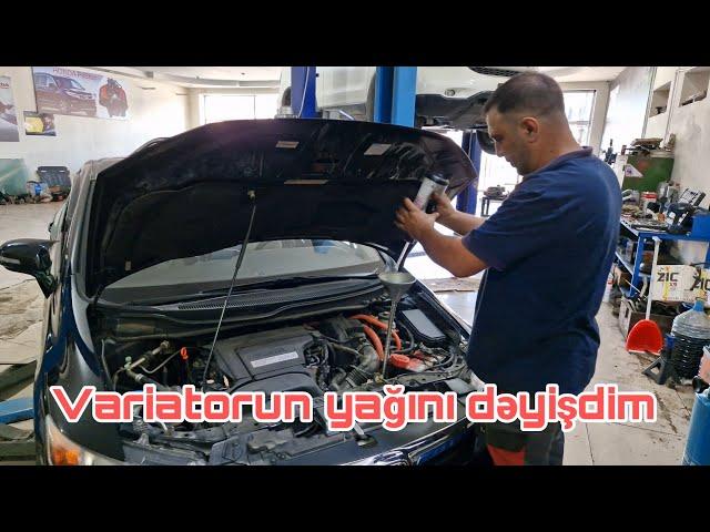 Sürətlər qutusunun yağını dəyişdim | Honda civic hybrid | Elnur usta